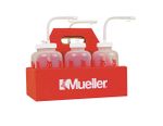 BOTTLE CARRIER W/6 EACH NATURAL W/STRAW 20583 MUELLER