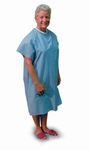 Convalescent Gown w/ Snaps Blue 532-8030-0139 MABIS