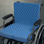 Convoluted Foam Chair Pad w/ Back 18" x 32" x 3" 552-8005-0000 MABIS