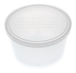 No-Label Denture Container, Clear 8 Oz. (Case of 250) DYND70292 Medline