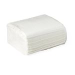 White Deluxe Dry Disposable Washcloths, 12" x 13" (Case of 1080) NON260509 Medline