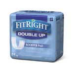FitRight Double Up Thin Incontinence Booster Pads Size: 3.5" x 11.5" (Case of 192) MSC326015 Medline