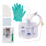 2-Layer Tray with Drain Bag with Antireflux Device and 100% Silicone Foley Catheter, 16 Fr, 10 mL (1 each) DYND11519H Medline