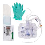 2-Layer Tray with Drain Bag with Antireflux Device and 100% Silicone Foley Catheter, 18 Fr, 10 mL (1 each) DYND11520H Medline