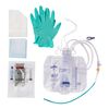 2 Layer Tray with Drain Bag and Silvertouch 100% Silicone Foley Catheter, 16 Fr, 10 mL DYND140216H Medline
