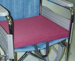 Gel/Foam Flotation Cushion 16" x 18" x 2" Burgundy Polyester Knit 513-7641-0700 MABIS