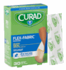 CURAD Flex-Fabric Adhesive Bandages, 3/4" x 3" Strips, 30/Box (Case of 24) CUR47315RRB Medline