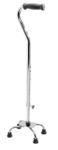 Aluminum Quad Cane, Small Base, Brite Chrome, Adult (Case of 2) G05345S Guardian