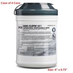 PDI Sani-Cloth AF3 Germicidal Disposable 160 Wipes Can 6" x 6.75" (Case of 4 Cans) 