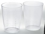 Graduated Flexible Plastic Intake Tumbler, Translucent (Box of 25) DYND80450H Medline