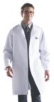 Unisex Knee-Length Lab Coat, White, Size: Medium 83044QHWM Medline