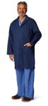 Unisex Knee-Length Lab Coat, Navy, Size: 3XL 83044RNNXXXL Medline
