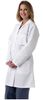 Women's Full-Length Lab Coat, White, Size: Large MDT13WHT3E Medline