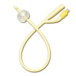 Available with a healthcare license. Foley Catheter, Silicone-Elastomer Coated Latex, 20 Fr, 10 mL, Coude, 2-Way (1 each) DYND11220H Medline
