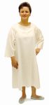 Long Sleeve White Flannel Gown 532-8033-1900 MABIS