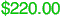 $220.00