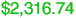 $2,316.74