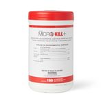 Micro-Kill+ Wipes with Alcohol, 6" x 6.75", 160 Count Can (Case of 12) MSC351200 Medline