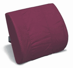 Memory Foam Lumbar Cushion Burgundy 555-7921-0700 MABIS