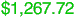 $1,267.72