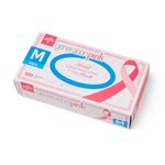 Generation Pink 3G Powder-Free Synthetic Vinyl Exam Gloves, Size: M PINK6075H Medline