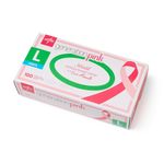 Generation Pink 3G Powder-Free Synthetic Vinyl Exam Gloves, Size: Large PINK6076H Medline