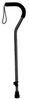 Offset Handle Cane with Tab Loc Silencer and Padded Hand Grip 10381BLK-1 Drive Medical