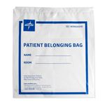 Patient Belongings Bag with Drawstring, 18" x 20", White (1 Each) NON026310H Medline