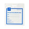 White Plastic Patient Belonging Bag with Patch Handle, 16" x 18" x 4" (Case of 250) NON026350 Medline