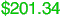 $201.34