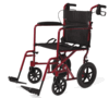 Aluminum Transport Chair with 12" Wheels, 19" Seat Width MDS808210ARE Medline