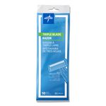 Triple Blade Facial Razors with Lubrication Strip (Case of 500) BRN1333 Medline