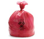 High-Density Biohazard Printed Liner, Red, 13 micron, 10 gal., 24" x 24", Flat (Case of 1000) NONHDR24 Medline