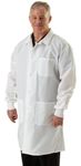 Men's ResiStat Lab Coat with Pockets Size: Large MDT046805L Medline