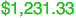$1,231.33