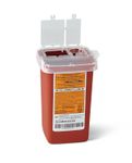 Phlebotomy Sharps Container, Red, 1 qt. MDS705110H Medline