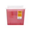 Biohazard Wall-Mount Sharps Container, Red, 5 qt. MDS705153H Medline