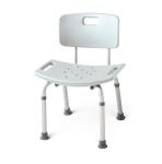 Aluminum Bath Bench with Back, Assembled MDS89745AH Medline