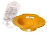 Sitz Bath Basin and Clamp with Printed Directions on 2, 000 mL Solution Bag, Gold, 14" x 10-7/8" x 4" DYND80101H Medline
