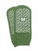 Single-Tread Patient Slippers, Green, Size M (1 Pair) MDT211218MIH Medline
