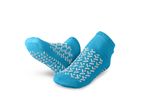 Double-Tread Patient Slippers, Blue, Size: Large MDTDBLTREADLH Medline