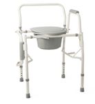 Steel Drop-Arm Commode, 350 lb. Weight Capacity G1-301DX1 Medline