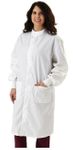 Fluid-Resistant Unisex Antistatic Lab Coat, White, Size: Medium 6620BLHM Medline