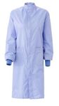 Fluid-Resistant Unisex Antistatic Lab Coat, Ceil Blue, Size: Small 6621BLCS Medline