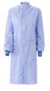 Fluid-Resistant Unisex Antistatic Lab Coat, Ceil Blue, Size: Small 6621BLCS Medline