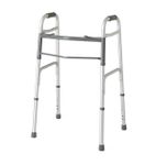 Two-Button Adult Walker, Folding, 1" Adjustable MDS864104H Medline