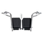 Black Swing-Away Footrest for Excel 2000 Wheelchair (Pair) WCA806965HCMP Medline