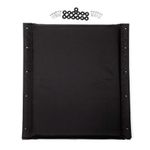 18" x 17" Black Vinyl Seat Upholstery for Excel Reclining Wheelchair WCA808920R Medline