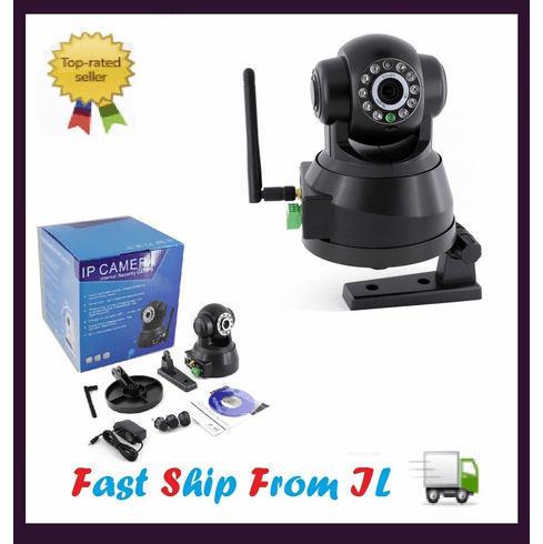Wireless WiFi IR Night Vision Pan Tilt IP Network Camera CM-I11123BK