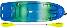 Perception HI FIVE 6.5 Kids Sit on Top Kayak (Paddle Included)